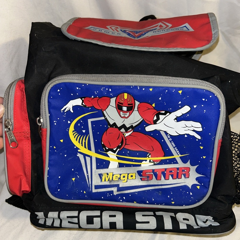 1998 Saban's Power Rangers Lost Galaxy Vintage Backpack F1